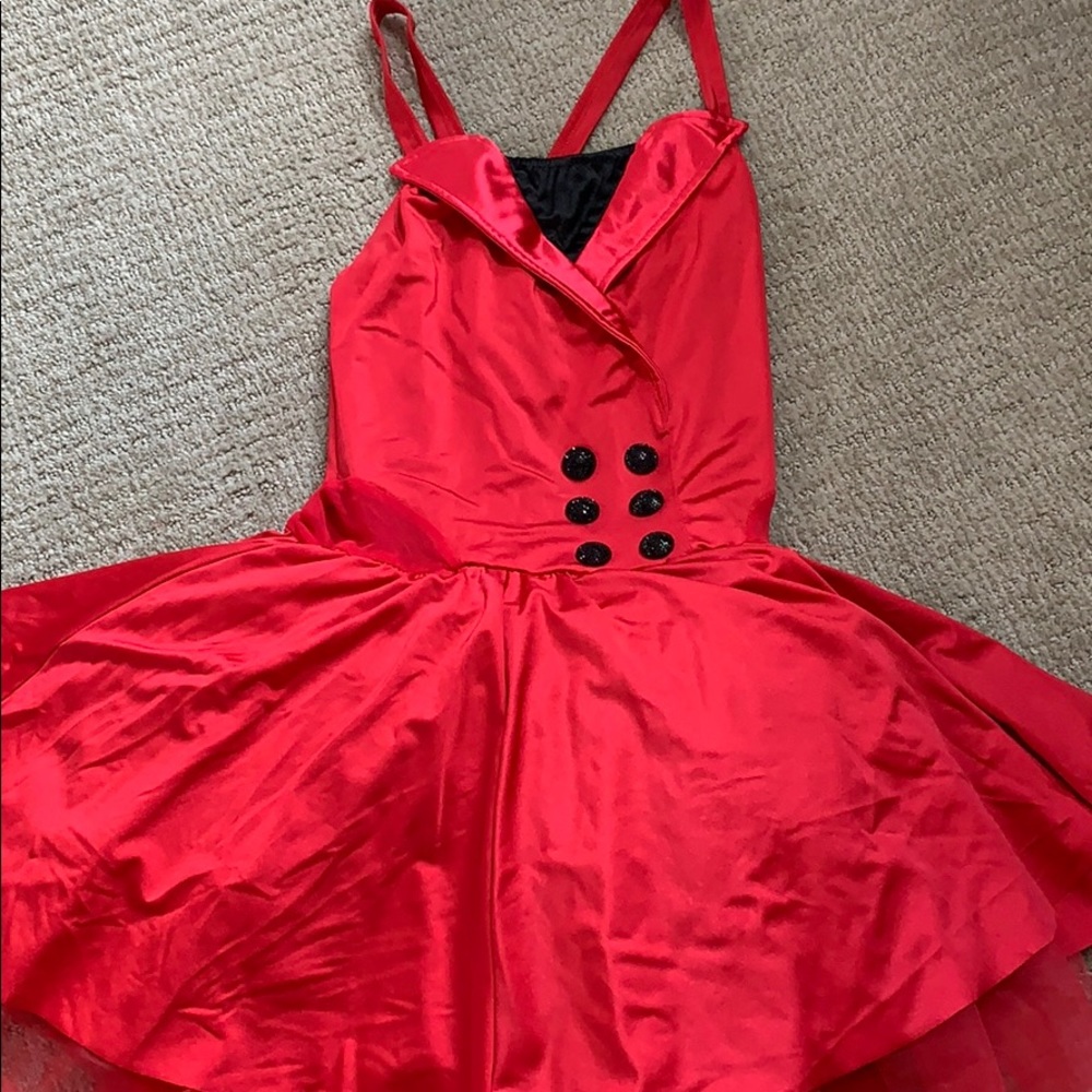 red jazz costume